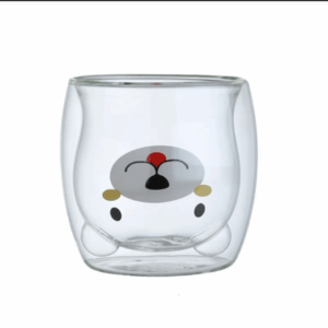 VASO VIDRIO DOBLE OSO 250 ML