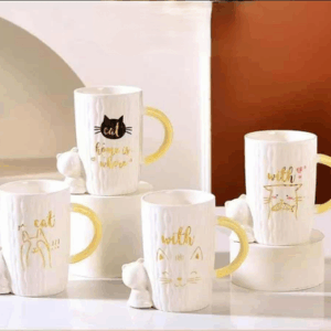 MT09985 TAZA CERAMICA GATO