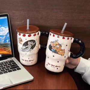 AA0015 TAZA CERAMICA GATO Y RATON