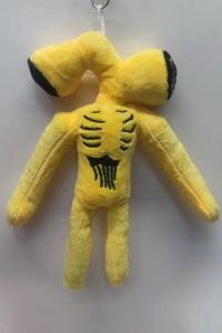 llavero cabeza de sirena amarillo