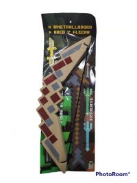 MINECRATF ARCO Y FLECHA (GOMA 07)