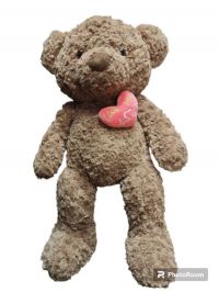 OSO CON CORAZON MARRON QUE SE TIRA 70 CM