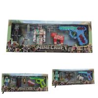 MINECRAFT X3 CON PISTOLA CAJA 4470(8447-2-3)