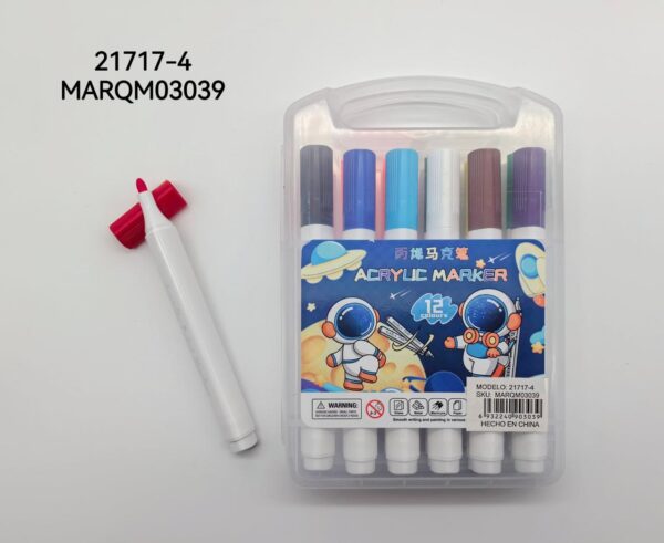 MARCADORES ACRILICO 12COLORES 21717-4-120