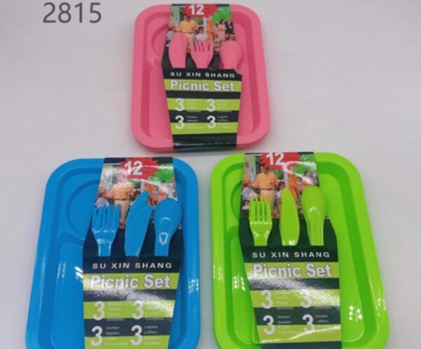 JUEGO PLATOS CON CUBIERTO2815-150