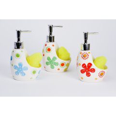 DISPENSER DE JABON FLORES SURT 4617289