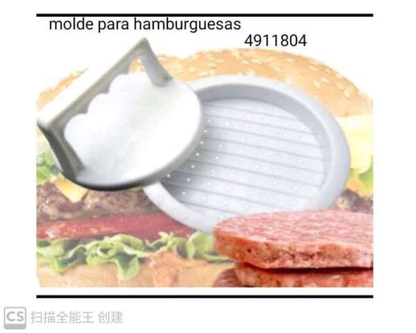 13CM MOLDE PARA HAMBURGUESA 4911804