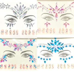 STRASS AUTOADHESIVA CARA OJOS UÑAS x1 COD.3/162 AL AZAR