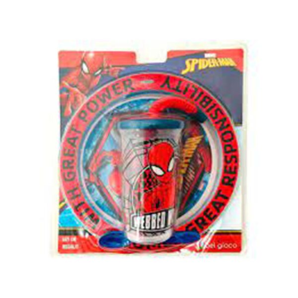 Blister Plato + Vaso Sport Spiderman