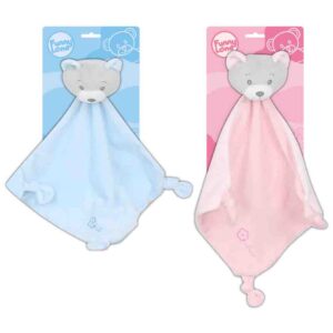 Manta De Apego De Plush Oso Rosa/Celeste