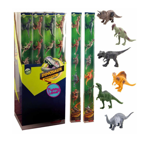 Dinosaurios En Tubo 6 Pcs