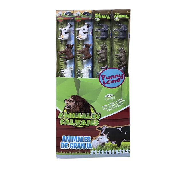 Pack De 1 Metro Con Animales Selva Y Granja 6 Pcs.
