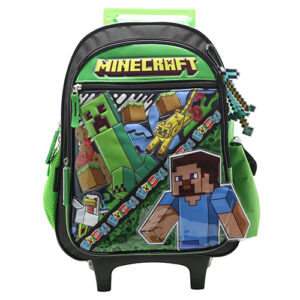 Mochila Minecraft 16" Con Carro