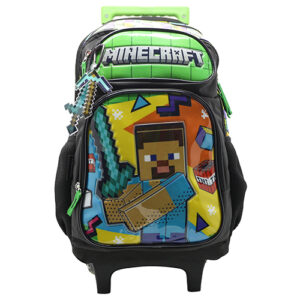 Mochila Minecraft 18" Con Carro
