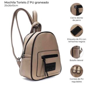 MOCHILA TORIELO 25X26X10 CM