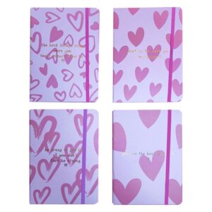 Cuaderno T. Dura Corazon Con Elastico 80 Hjs. 15x21 Cm