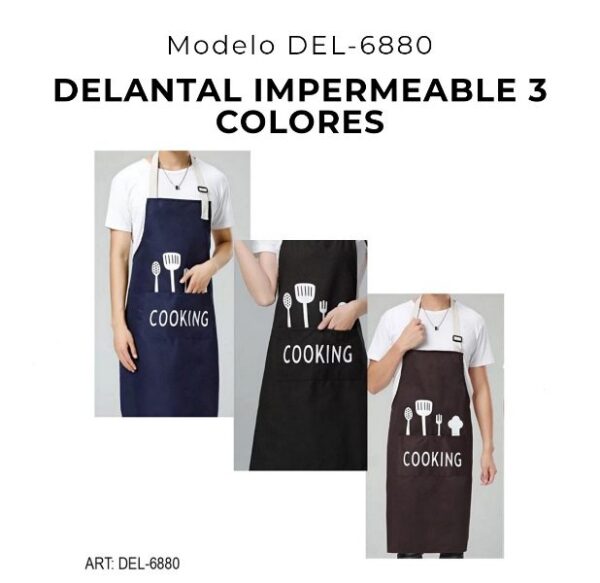 DELANTAL DOBLE DEL-6880/DEL06X